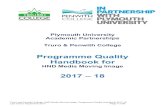 Programme Quality Handbook for - Truro and Penwith College › downloads › Programme_Quality_H… · Truro and Penwith College, HND Media Moving Image, Programme Quality Handbook