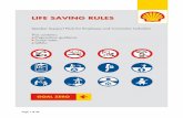 LIFE SAVING RULES - uacontractor.com · provided to change the messages about the Life-Saving Rules. Your own briefing on the Life-Saving Rules should have covered all the details