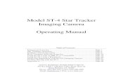 Model ST-4 Star Tracker Imaging Camera Operating Manual · 2020-06-05 · SBIG ST-4/0490 Page 1 Model ST-4 Star Tracker / Imaging Camera Operating Instructions INSTRUMENT OVERVIEW