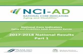 2017-2018 National Results Part 1 - Adult Services … › sites › asd › files › documents...NCI-AD Adult Consumer Survey 2017-2018 National Results: Part 1 3 This report, as