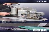 L28 / L40 - Dohle · The function in detail L28 / L40 Fabric tensioner The fabric can be clamped by means of the right and left fabric tensioner. The fabric tensioners are movable.