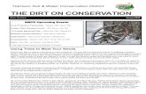 THE DIRT ON CONSERVATION · 2016-07-07 · THE DIRT ON CONSERVATION Winter Newsletter January 2015 Harrison Soil & Water Conservation District SWCD Upcoming Events Crop Production