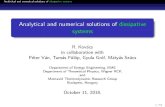 Analytical and numerical solutions of dissipative systems › sites › math.bme.hu › files › ... · Analytical and numerical solutions of dissipative systems Comparison: phonon