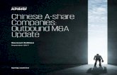Chinese A-share Companies: Outbound M&A Update - Second ... … · Outbound transactions of targets in Hong Kong, the British Virgin Islandsand the Cayman Islands are excluded from