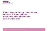Delivering better local online transactional services › sites › default › files › ... · 2 Delivering better local online transactional services Foreword As Chairman for the