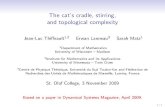 The cat's cradle, stirring, and topological complexity jeanluc/talks/ The catâ€™s cradle, stirring,