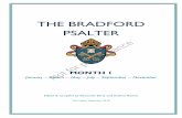 THE BRADFORD€¦ · THE BRADFORD PSALTER . MONTH 1 . January – March – May – July – September – November . Edited & compiled by Alexander Berry and Andrew Revans . First