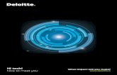 Deloitte Hi tech! Nice to meet you What impact will you ... › images › brochure › 979.pdf · Nice to meet you Strategia, creatività, tecnologia Deloitte è leader nei servizi