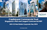 SGX-CS Real Estate Corporate Day 2018 - CapitaLand · 2018-10-02 · SGX-CS Real Estate Corporate Day 2018. 2 Important Notice CapitaLand Commercial Trust Presentation September 2018