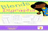 and Digraphs€¦ · Beginning Blends Say the name of the picture. ... Cut and Paste Digraphs Color the pictures. Cut and sort the pictures according to the digraph sound it contains.