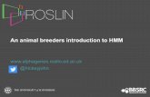 An animal breeders introduction to HMM · An animal breeders introduction to HMM @hickeyjohn. Relationships between haplotypes. Hidden Markov models •Lets think of Genetics –Alleles
