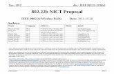 802.22b NICT Proposal - mentor.ieee.org · NICT proposal meets PAR Scope and all mandatory Requirements – For 802.22b Network • Supports devices with different classes of capability