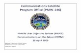 Communications Satellite ProgramOffice … User Objective...0 1 F &8 –F • Global Broadcast Service Payload • 4 x 24 Mbps transponders • 3 steerable transmit antennas • 2