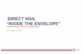 DIRECT MAIL “INSIDE THE ENVELOPE” · mailing industry 40% The possible conversion rate when Direct Mail and digital are combined of Americans say that physical mail is "more personal"