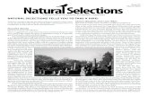 Natural SelectioNS tellS You to take a Hike! › wp-content › uploads › ...Natural SelectioNS tellS You to take a Hike! With the coming of spring, the editorial board wanted to