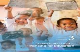 Domestic and External Financing for Education · Domestic and External Financing for Education CHAPTER THREE-Domestic and External Financing for Education 48 Low expenditure on education
