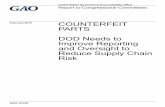 GAO-16-236; Counterfeit Parts: DOD Needs to Improve ...DOD Needs to Improve Reporting and Oversight to Reduce Supply Chain Risk . Why GAO Did This Study . The DOD supply chain is vulnerable