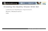 Crossing the Quality Chasm Slide Set - PeaceHealth · 2015-11-12 · Crossing the Quality Chasm Slide Set Institute for Healthcare Improvement Boston, ... – Subcommittee on 21st