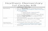 Northern Elementary 1st Grade NTI - Fayette County Public ... · Northern Elementary 1st Grade NTI Friday, May 22nd Reading • Go to BookFlix by clicking the link • Read: Sylvester