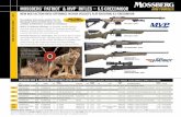 MOSSBERG PATRIOT &MVP RIFLES –6.5 CREEDMOOR...mossberg patriot rifles – black synthetic stock NEW CEN TRF I L 27 906 . 5D MO 5 " UW AV SY 1:8 4 1 3– BH - ( K) 8 NEW VO R T EX