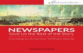 NEWSPAPERS - GenealogyBank.com › static › downloads › ... · Newspapers Give Us the Rest of the Story Coming to America: William Kemp 6 Newspapers make the difference in learning