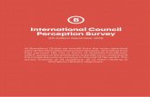 International Council Perception Survey - Barcelona Global · 2020-05-19 · International Council Perception Survey 6th Edition December 2016 At Barcelona Global we benefit from