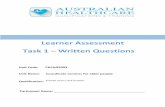 Learner Assessment Task 1 – Written Questions...5: of : 15: CHCAGE003 - Coordinate the services of older people – Learner Assessment Task 1 – V4 12/02/2020 . Assessment Agreement