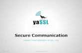 Secure Communication - wolfSSL Embedded SSL/TLS Library · 2012-05-08 · Where does SSL fit? • Layered’between’Transport’and’Applica)on’layers’ Network Access IP TCP