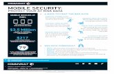 MOBILE SECURITY · protect your at risk data mobile devices at risk: in 2014 there were a record number of hipaa breaches. almost 79% of these breaches were on unencrypted laptops