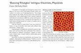 aaaaaaaaa ‚Dancing Triangles™ Intrigue Chemists, Physicists 3... · Work being done at the Na-tional Synchrotron Light Source (NSLS) by Hubert Zajonz of the Physics Depart-ment
