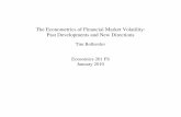 The Econometrics of Financial Market Volatility: Past ...public.econ.duke.edu/~get/browse/courses/201/spr11/... · C Reduced form time series models for may be used in modeling and