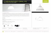 CARAVAGGIO OPAL P2 - media4.cdnlemu.dk€¦ · Caravaggio Opal P2 Caravaggio Opal P2 pendant combines the characteristic design with a completely different lighting effect. The Opal