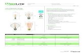 LED Filament Lamps PRODUCT DESCRIPTION: …LED Filament Lamps FILAMENT GLASS SERIES DLED 27 FAMILY DIMMABILITY COLORTEMPERATURE (CCT) F4B10= F7A19= F7.5G25= 4 watts, B10 Candle 7 watts,