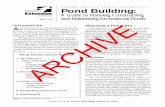 ALABAMA A&M AND AUBURN UNIVERSITIES Pond Building · 2019-02-28 · Selecting a Pond Site The process of choosing a pond site is at least as important, if not more so, than the actual