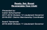 Ready, Set, Boost Re-energize Your Club!€¦ · Ready, Set, Boost Re-energize Your Club! Presented by: Caren Schumacher 2017-2018 Division 12 Lieutenant Governor 2018-2021 District