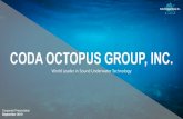CODA OCTOPUS GROUP, INC. · 2020-04-17 · How We Sell Coda Octopus Group, Inc. COTS Products & Engineering Services Products Services Product sales occur primarily through two channels: