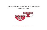 POSTDOCTORAL FELLOWS MANUALstaging.postdoc.hms.harvard.edu › PostdocManual.pdfBenefits and Taxes Overview 18-22 Income Tax Information 22 Taxes and Postdoc Classification Institutional