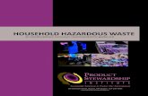 HOUSEHOLD HAZARDOUS WASTE€¦ · Household hazardous waste (HHW) – Any product that contains properties that are dangerous or potentially harmful to human health or the environment.