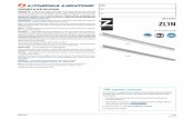 FEATURES & SPECIFICATIONS - USESI...FEATURES & SPECIFICATIONS INTENDED USE — Built on the compact, low-profile Z strip channel, ... ELECTRICAL — Utilizes high-output LEDs integrated