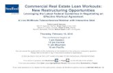 Commercial Real Estate Loan Workouts: New Restructuring ...media.straffordpub.com/products/commercial-real...Commercial Real Estate Loan Workouts: New Restructuring Opportunities presents