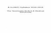 B.Sc(MLT) Syllabus 2018‐2019excelinstitutions.com/excel_group/excel_healthscience_new/pdf/sylla… · Definition of oils and fats , fatty acids, classification of lipid , properties