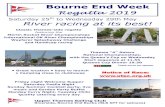 Saturday 25th to Wednesday 29th May...Bourne End Week 25th to 29th May 2019 Warning Signal Times Entry Fees All WeekThank you to Daily Thames “A” Rater £173 £40 Two Handed £74