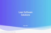Lean Software Solutions...LEAN SOFT eResource Optimizes the resource management process related to holidays, increases visibility for planned and remaining holidays, improves the accuracy