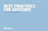 BEST PRACTICES FOR ADVISORS - SSGA€¦ · 30-09-2016  · Best Practices for Advisors: Practice Management Sate Sreet Global Advisors 5 As a closing thought on the topic of fees,
