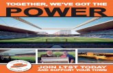 TOGETHER, WE’VE GOT THE POWER...the very popular End of Season Presentation Evening, and even more exclusive LTST members’ events in the 2020/21 season. • Enamel Badge: A unique