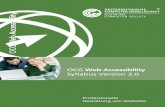 OCG Web Accessibility Syllabus Version 2 · Accessibility Guidelines in der empfohlenen Version und in aktuellen Entwürfen kennen. 1.2.4.2 Die Richtlinien der Section 508 des Americans