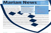Marian News · 2016-11-10 · Marian News A Community growing in Faith Love Sering thers Striing to Achieve Thining for the Future Faith and Mission Strength is important when we