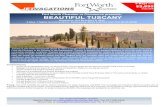 Fort Worth Chamber or Commerce presents: BEAUTIFUL … › am-site › media › tuscany-reservation-form.pdfITINERARY Day 1 - Depart the U.S.: Depart from Fort Worth (DFW) for your