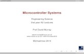 Microcontroller Systems Engineering Science 2nd year A2 ...dwm/Courses/2CO_2014/2CO-L1.pdf · Introduction The development of ... Using D-type ﬂip-ﬂops, design a modulo-4 counter