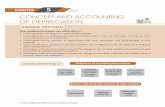 CONCEPT AND ACCOUNTING OF DEPRECIATION · CONCEPT AND ACCOUNTING OF DEPRECIATION 5.3 Depreciation is allocated so as to charge a fair proportion of the depreciable amount in each